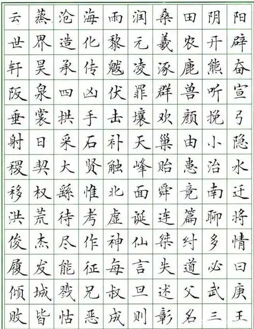 硬笔书法作品欣赏之中性笔楷书