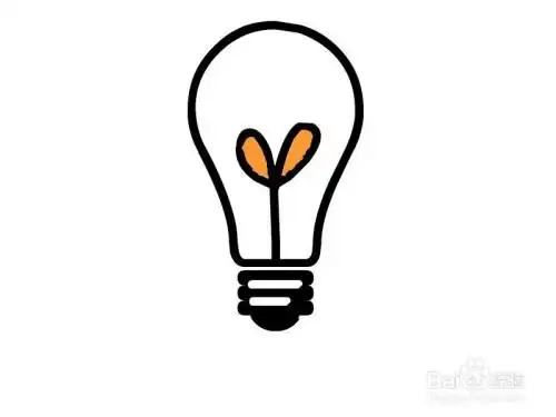 怎么画灯泡简笔画