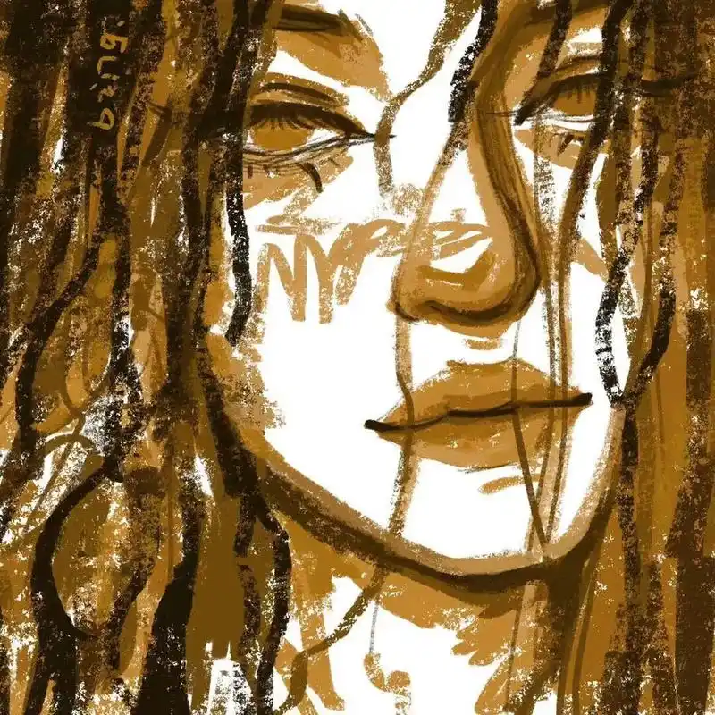 欧美艺术感抽象头像|八色选一(手绘97/100) 96工具99:procreate