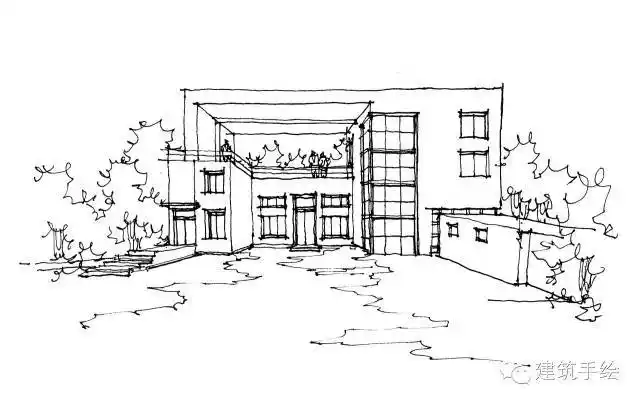 建筑系手绘课:6 一点透视理解与训练