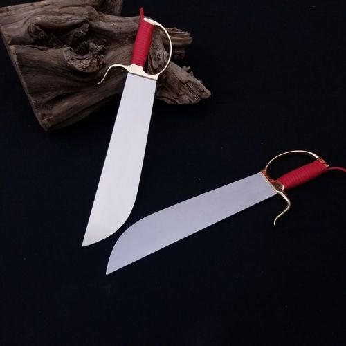 八斩刀咏春蝴蝶牛耳双刀不锈钢武术表演器械未开刃【15天内发货】