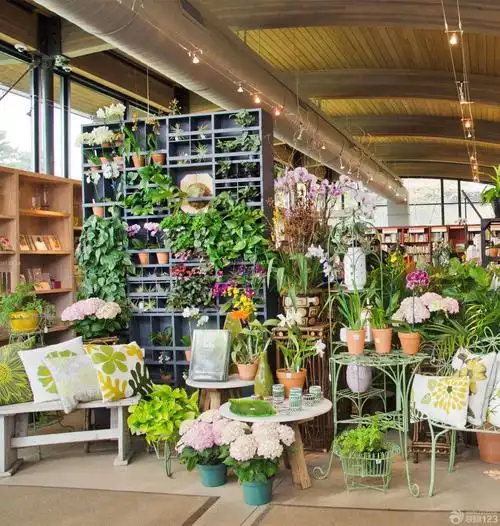 经典花店花架花卉盆景图片欣赏