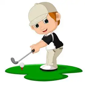 高尔夫卡通图片