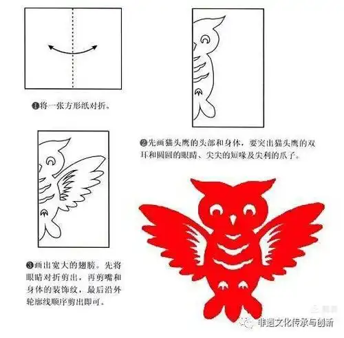 雷湾小学剪纸社团第3次活动《左右对称图形的剪法》
