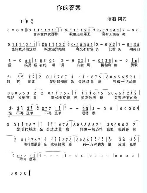 停课不停学-六中音乐网课 歌曲《你的答案》