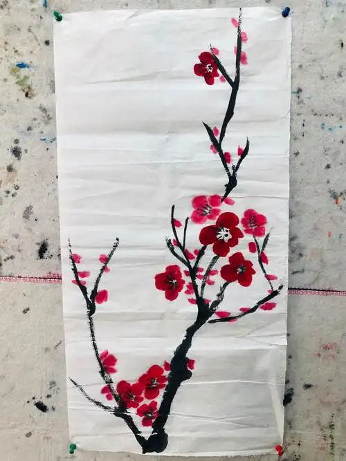 大南路小学国画课第九节《梅花》