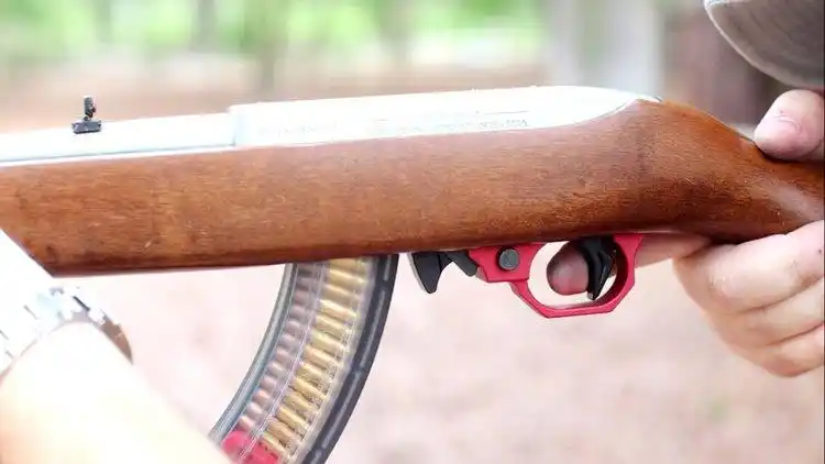 鲁格10/22半自动步枪,发射.22lr口径弹药,小看它的威力你就错了