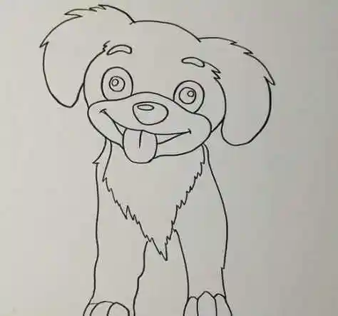 小狗简笔画儿童画怎么画 简单又漂亮小狗简笔画步骤