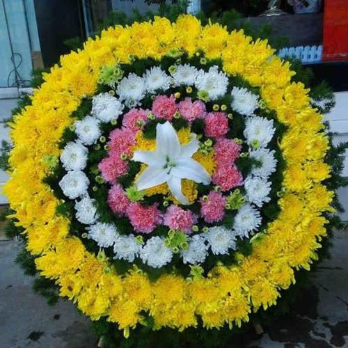 新年殡仪用花清明菊花花束扫墓吊念哀悼祭奠花篮杭州鲜花速递同城