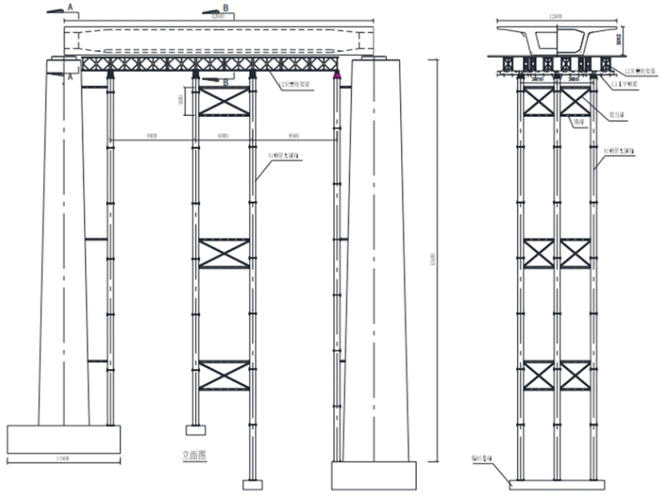 高墩大桥贝雷现浇梁支架计算书(10页)
