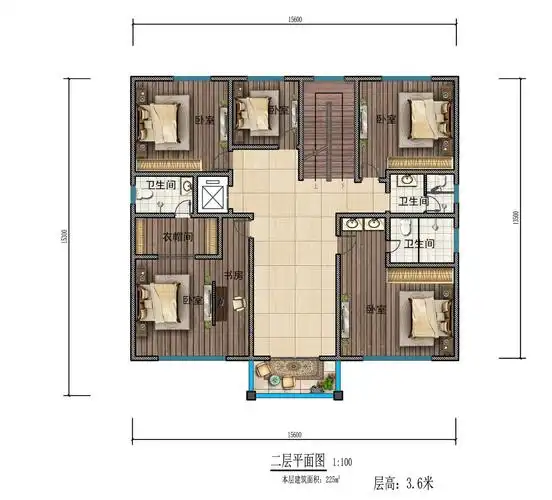 欧式三层别墅设计图平面图