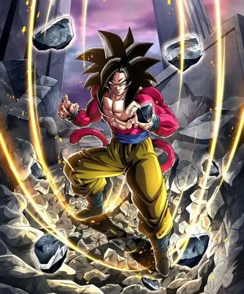 超级赛亚人四超三同样也是悟空在冥界修行时习得,超三的头发比超一超