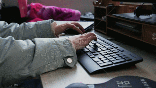 正在用键盘打字gif动图图片-正版gif素材401086063-摄图网
