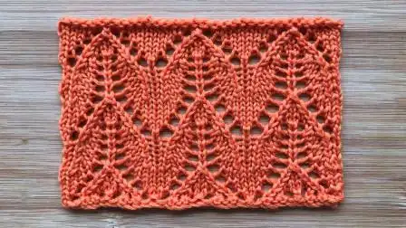 镂空花样的编织方法既像叶子又像蝴蝶织衣服围巾很漂亮