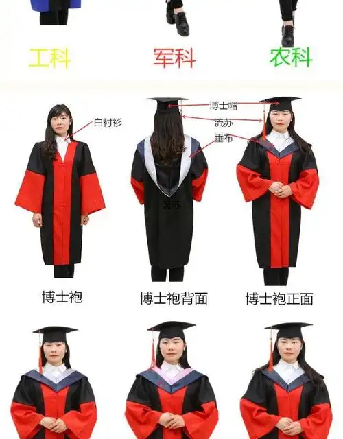 花岚娜学士服学位装大学生学院风男女毕业礼服班服本科文科工科硕士袍