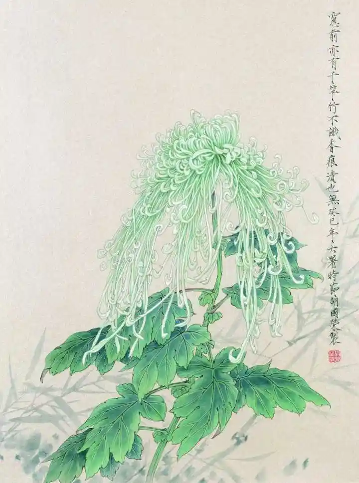 水墨丹青绘乡情——胡国荣工笔画欣赏