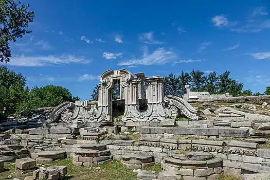 北京,圆明园,西洋楼,大水法,水法,遗址,全景