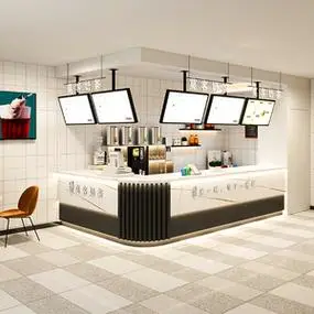 奶茶店吧台收银台甜品咖啡酒吧网咖台球厅便利店转角前台桌接待台