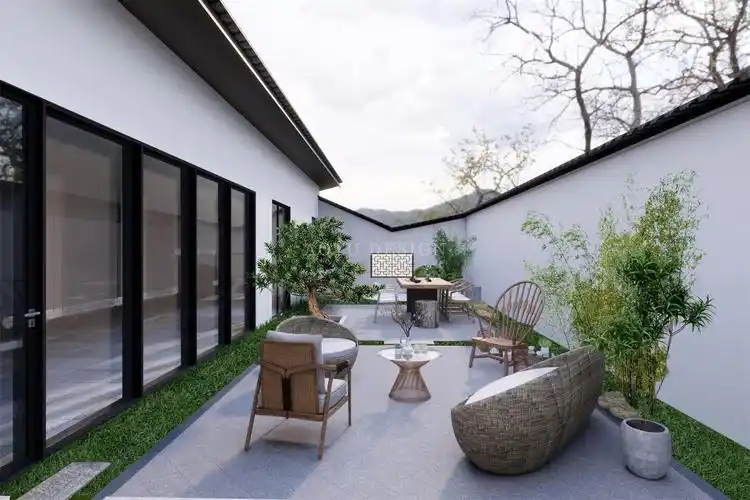 洛阳栾川云山林栖精品民宿设计效果图-凹凸环境艺术设计公司