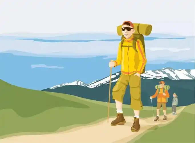 六,正确使用登山杖1,调整登山杖的长度登山杖长度是有讲究的.