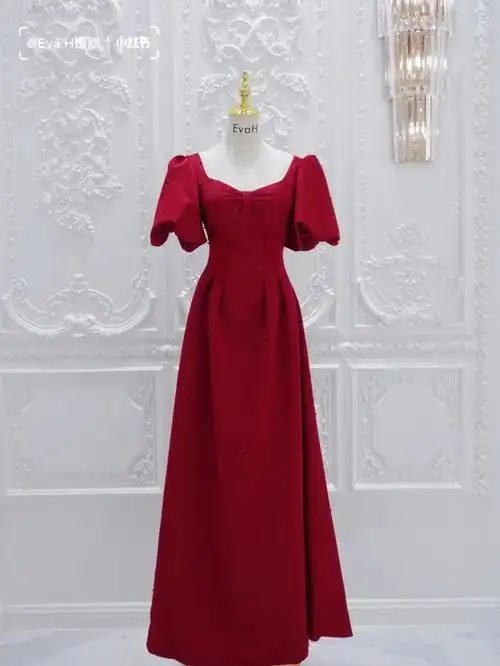 跨年夜专属红色礼服裙78我不允许你不知道78