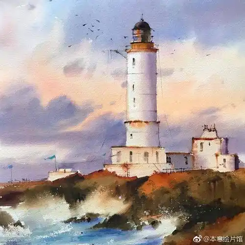 水彩海岛风光绘画blancainsblancaalvarezwatercolors
