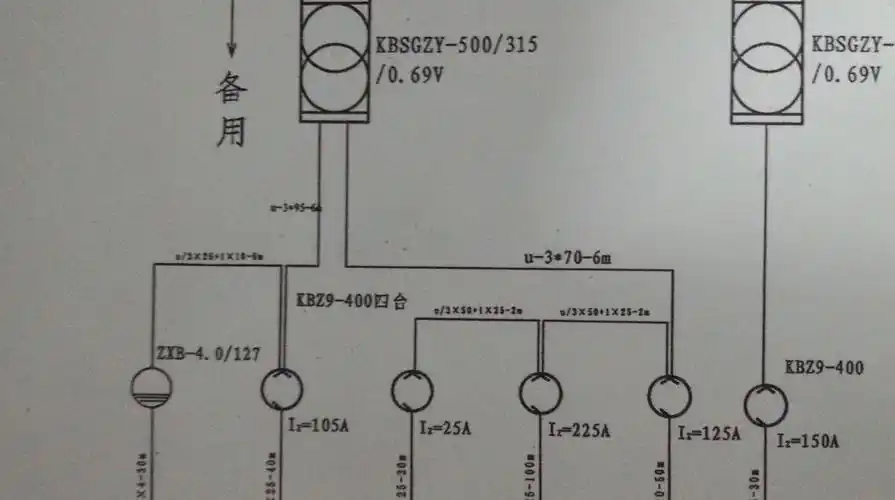 煤矿供电系统图(配电系统)标识n是什么意思?