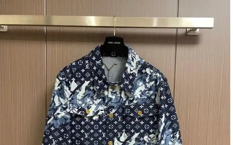 lv路易威登高仿2023fw新款扎染老花牛仔衣牛仔裤套装訂制高品质品牌