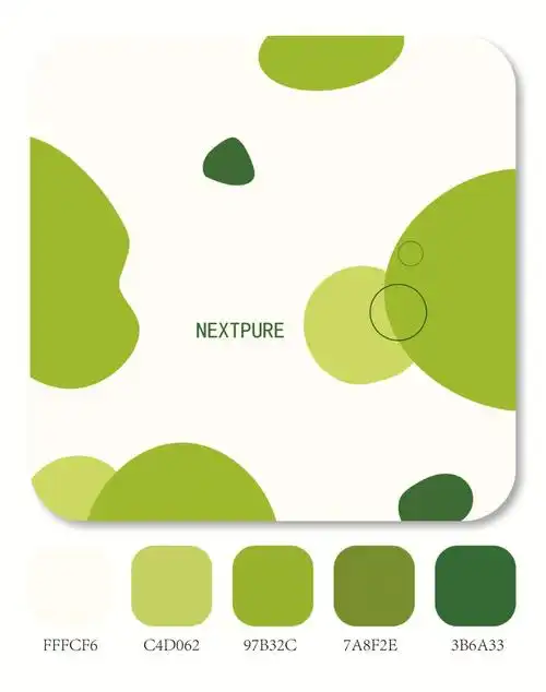 配色分享|绿色系|高级的色彩搭配