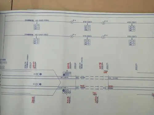发送通道xf2,xf6电缆径路图