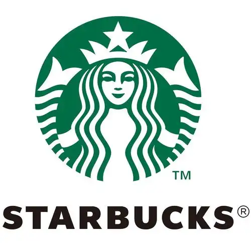 星巴克标志,你们注意到美女是拎着两条尾巴了嘛