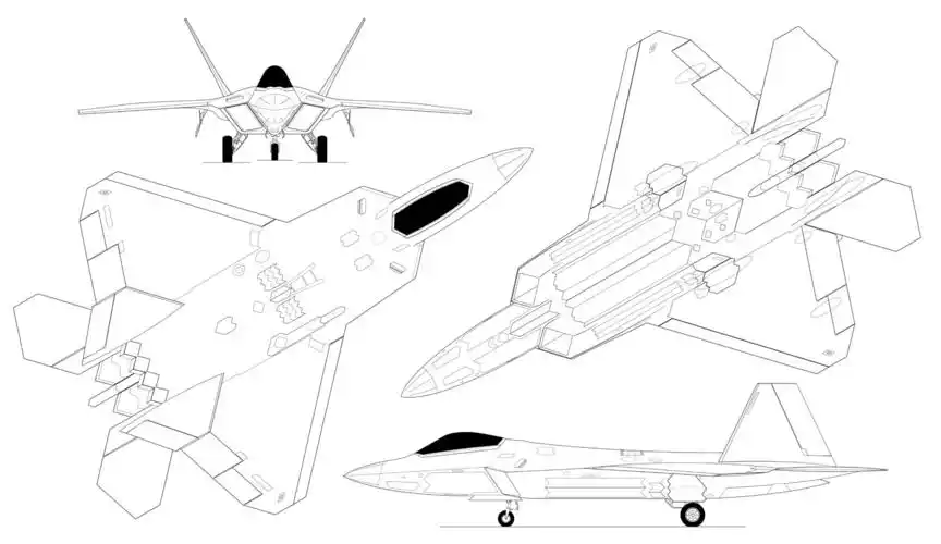 f22战斗机有没有扰流板,要是有在哪里