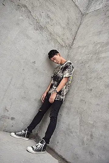 男人东方人全身亚洲后背侧面一个人正面时尚特写帅哥年轻男性