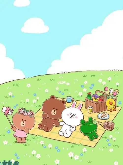 linefriends大派对莎莉鸡布朗熊可妮兔
