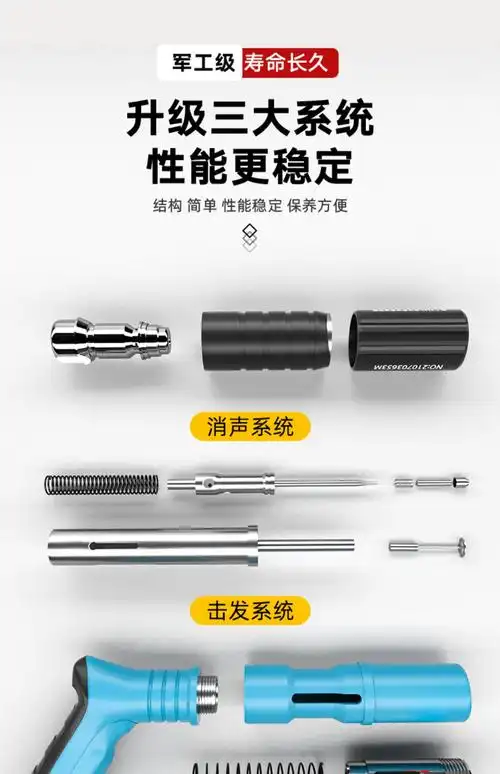 炮钉枪吊顶神器一体射钉专用枪混凝土打钉枪迷你射钉枪器墙钉水泥可调