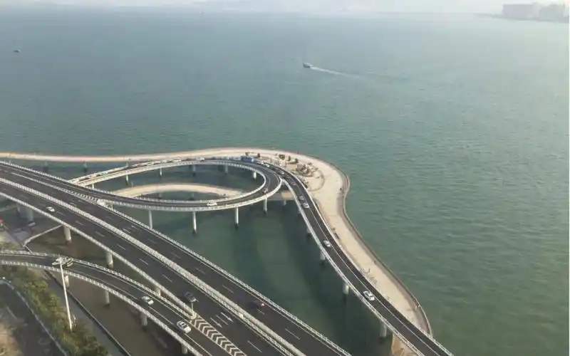 厦门演武大桥俯瞰(您坐灰机来都不一定看得到的风景噢)