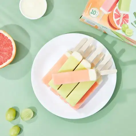 明治meiji芝芝西柚芝芝葡萄雪糕46g10支彩盒装冰淇淋