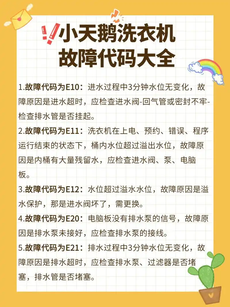 洗衣机维修 小天鹅洗衣机故障代码大全,正规家庭维修上门服务平 - 抖