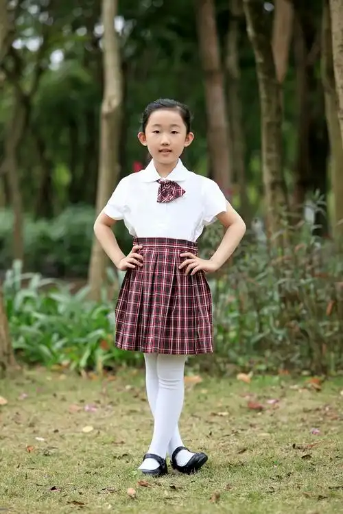 深圳市校服莎臣豹校服 小学生女夏季 衬衣 140cm