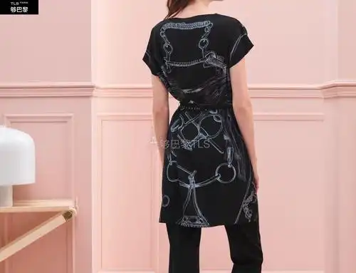 【包邮包税】 hermes爱马仕 21年春夏 女士 连衣裙 tunique ceinturee