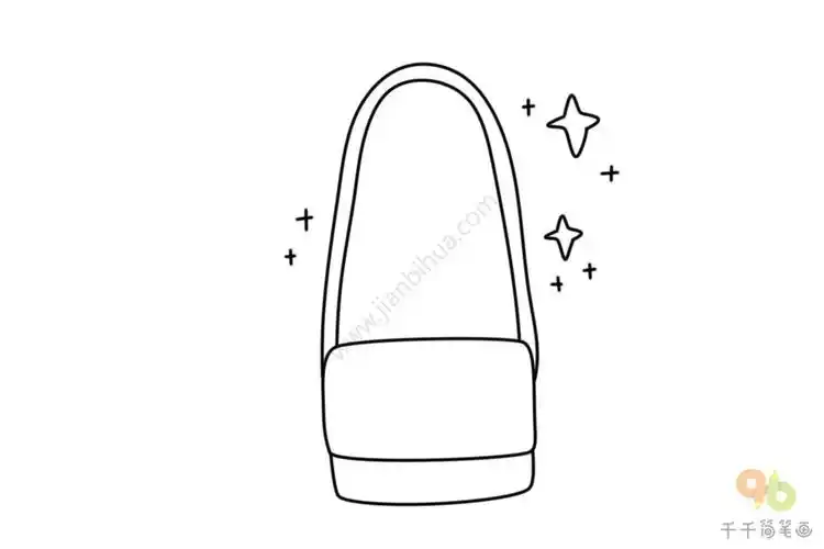 女士挎包简笔画图片