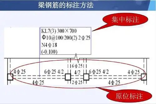 梁钢筋的标注
