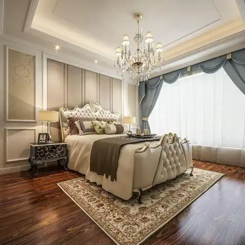 简欧风格别墅卧室榻榻米装修效果图欣赏