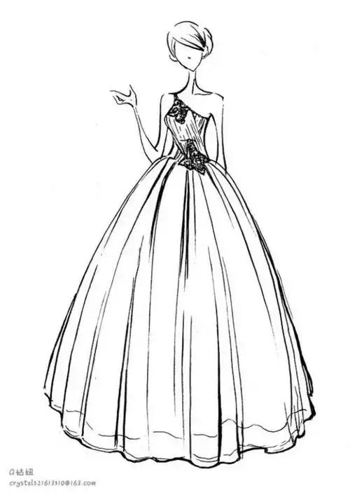 手绘裙子图片,要高清的,做头像