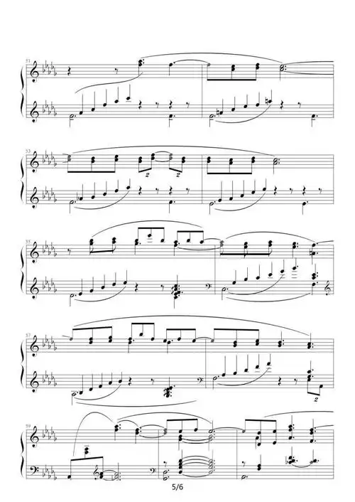 clair de lune 月光曲 钢琴谱 简谱