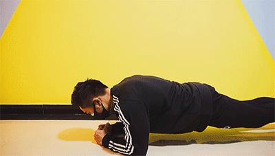 训练干货有效平板支撑动作练全身人鱼线马甲线