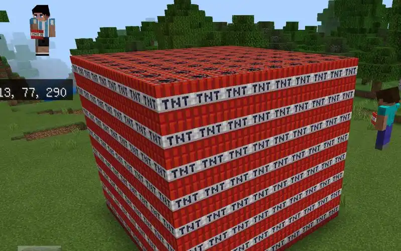 【曹哥游戏说】minecraft: 引爆9x9x9的tnt_哔哩哔哩 (゜-゜)つロ