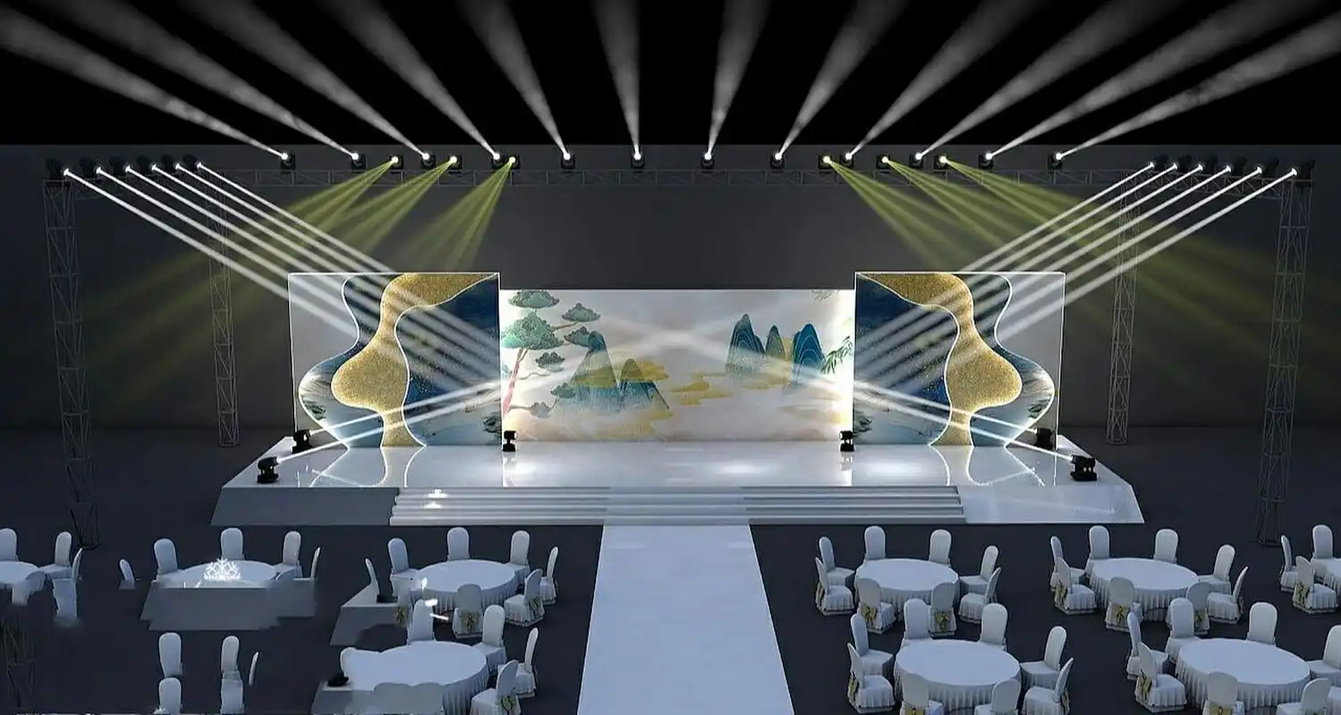 发布会效果图设计 发布会舞台    签到区   拍照区   打卡区