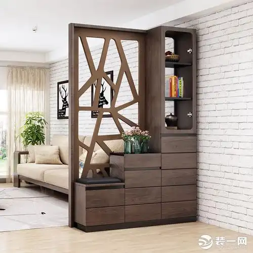 客厅屏风隔断柜效果图