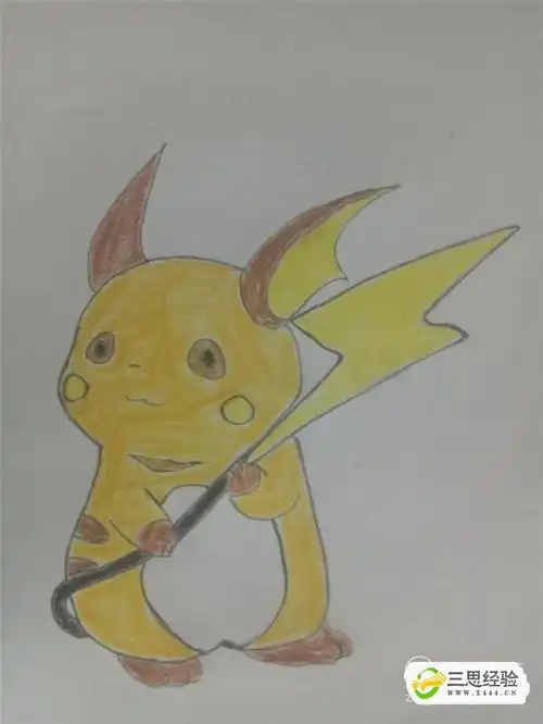 怎么画《精灵宝可梦》之雷丘的简笔画?